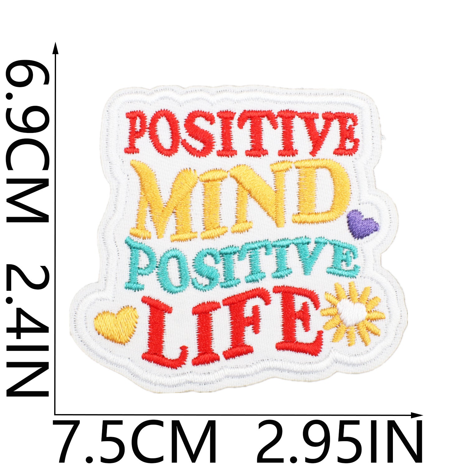 Wholesale Peace Self-love Embroidered Cloth Sticker